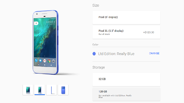 Google Store Really Blue