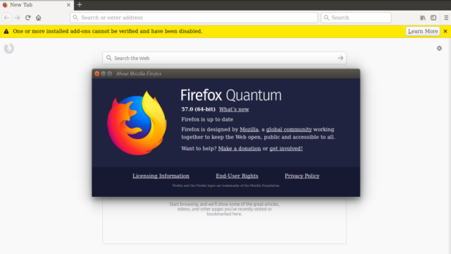 firefox quantum su Linux