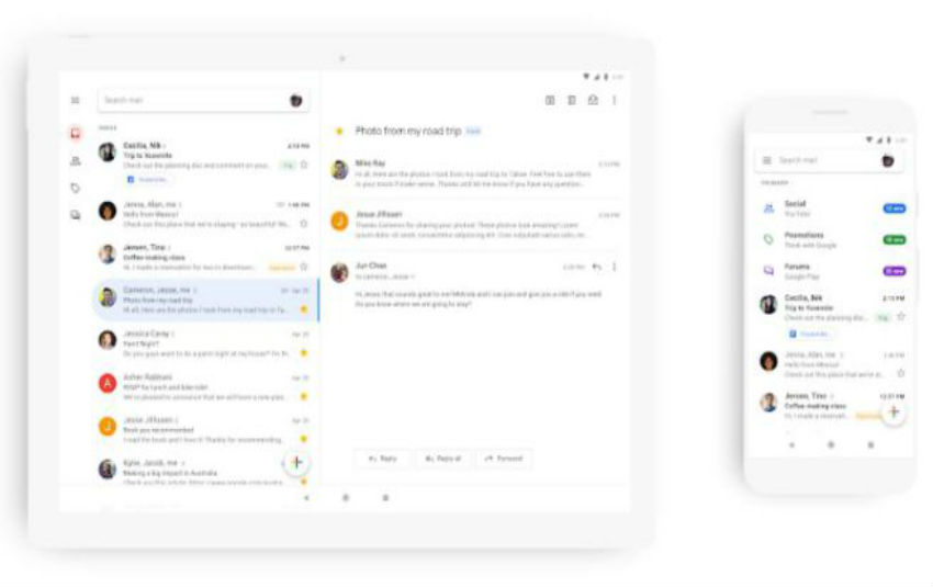 Aggiornamento porta il Material Design anche su Gmail per Android e iOS